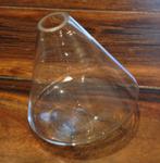 Vase conique en verre transparent H : 14 cm Base : 15 cm, Maison & Meubles, Accessoires pour la Maison | Vases, Enlèvement ou Envoi