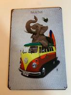 Panneau décoratif VW Bus avec éléphant, Enlèvement, Neuf, Voitures
