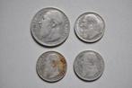 zilvern belgische munten Leopold II, Argent, Enlèvement ou Envoi, Monnaie en vrac, Argent