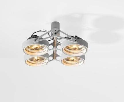 MODULAR NOMAD SURFACE ADJUSTABLE 4x, Huis en Inrichting, Lampen | Plafondlampen, Zo goed als nieuw, Metaal, Ophalen of Verzenden