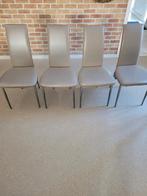 4 keukenstoelen in goede staat, kleur taupe,, Huis en Inrichting, Ophalen