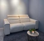 ️ Elegante Vanillekleurige Lederen 2-Zit met hoofdsteunen, 100 tot 125 cm, 150 tot 200 cm, Tweepersoons, Leer