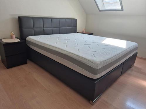 Boxspring 200x180 + grote matras, Huis en Inrichting, Slaapkamer | Boxsprings, Zo goed als nieuw, Ophalen