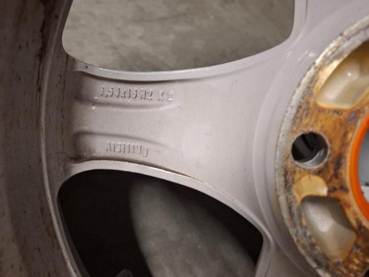 Borbet velgen met winterbanden., Auto-onderdelen, Banden en Velgen, Velg(en), Winterbanden, 16 inch, 205 mm, Personenwagen, Gebruikt