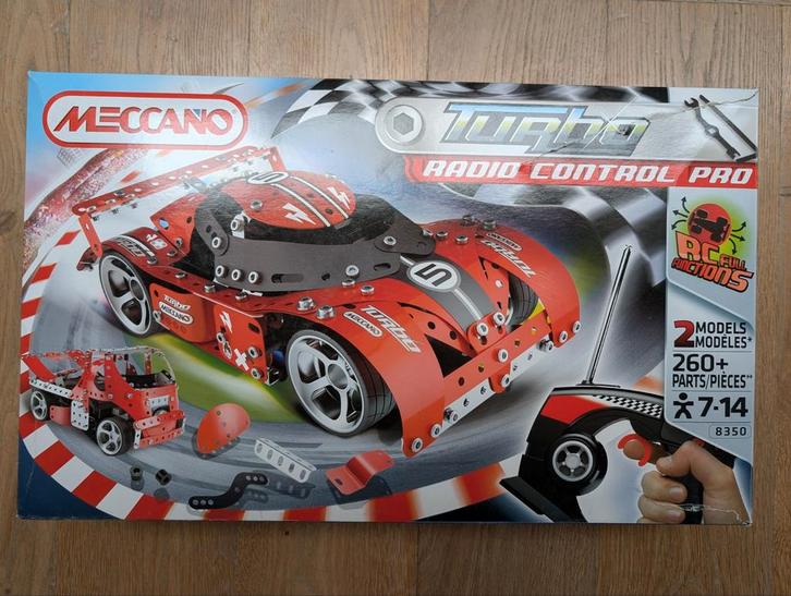 Meccano set 8350. Turbo Radio Control Pro, Kinderen en Baby's, Speelgoed | Bouwstenen, Gebruikt, Ophalen
