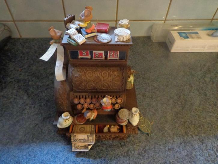 Enesco muziekdoos : typmachine met muisjes, Antiek en Kunst, Curiosa en Brocante, Ophalen of Verzenden