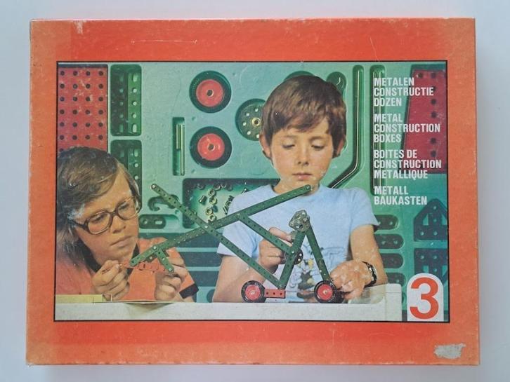 Vintage Spirou Construit - Robbedoes aan de Bouw - Doos 3, Kinderen en Baby's, Speelgoed | Bouwstenen, Gebruikt, Overige merken