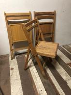Set van 3 vintage houten klapstoelen, Ophalen