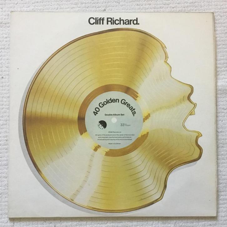 dubbelelpee Cliff Richard - 40 Golden Greats, Cd's en Dvd's, Vinyl | Pop, Gebruikt, 1960 tot 1980, 12 inch, Ophalen of Verzenden