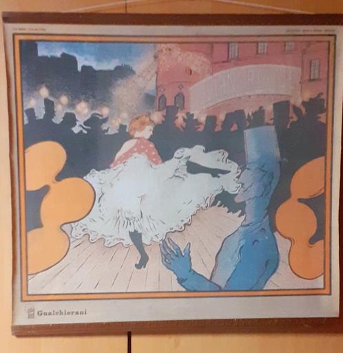 Moulin Rouge. Uitgegeven door F.lli Busini van Colle Val d'E, Verzamelen, Merken en Reclamevoorwerpen, Gebruikt, Reclamebord, Ophalen of Verzenden