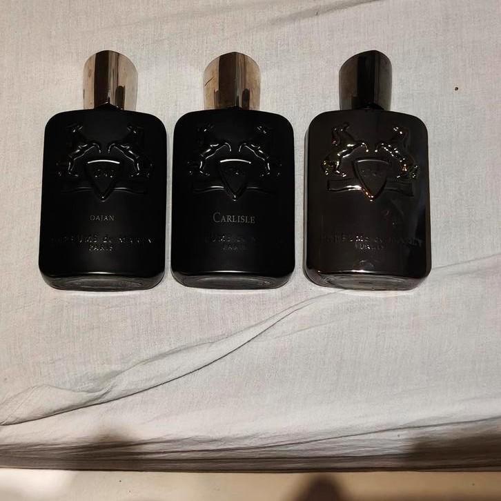 Parfums de Marly Herod, Oajan et Carlisle!!, Collections, Parfums, Comme neuf, Bouteille de parfum, Plein, Enlèvement