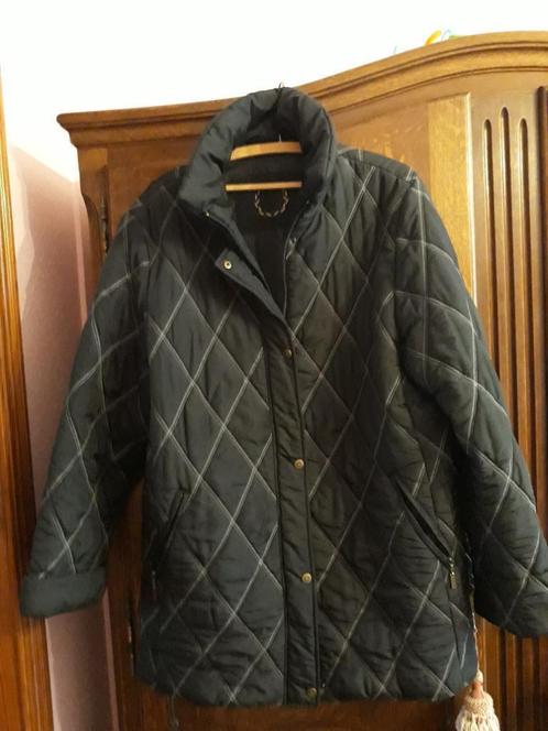 3/4 gewatteerde zwarte jas, Kleding | Dames, Jassen | Winter, Gedragen, Maat 46/48 (XL) of groter, Zwart, Ophalen of Verzenden