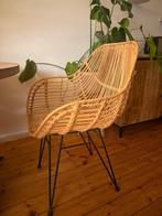 4 Rotan eetkamerstoelen, Ophalen, Gebruikt, Overige kleuren, Rotan boho