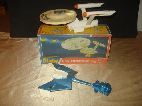 DINKY TOYS Star Trek Enterprise et Vaisseau Klingon 1976, Hobby en Vrije tijd, Modelauto's | 1:43, Gebruikt, Overige typen, Dinky Toys