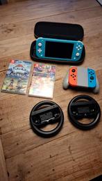 nintendo switch lite, Games en Spelcomputers, Ophalen, Turquoise, Zo goed als nieuw, Met beschermhoes of tas