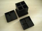 Pennenhouder / pennenbakje met bijvakken zwart, Diversen, Bureau-accessoires, Ophalen of Verzenden, Gebruikt