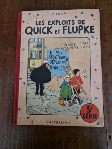 LES EXPLOITS DE QUICK ET FLUPKE- HERGÉ:1951 beschikbaar voor biedingen