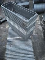 Bloembakken 34,5 cm zwart-grijs, Tuin, Kunststof, Minder dan 30 cm, Minder dan 60 cm