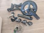 Ultegra 8020 Groepset + 4iiii powermeter, Fietsen en Brommers, Fietsonderdelen, Shimano Ultegra, Overige typen, Racefiets, Gebruikt