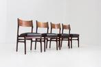 Set van 4 Vintage Deense teak eetkamer stoelen, Antiek en Kunst, Ophalen