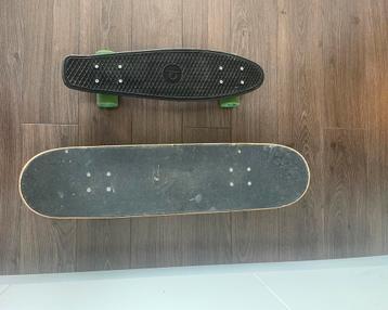 Skateboard + pennyboard beschikbaar voor biedingen