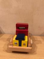 Houte auto met blokken, Kinderen en Baby's, Ophalen, Zo goed als nieuw