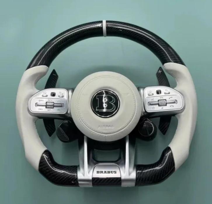 Mercedes Brabus AMG stuur wit carbon OLED, Auto-onderdelen, Besturing, Mercedes-Benz, Nieuw, Ophalen of Verzenden