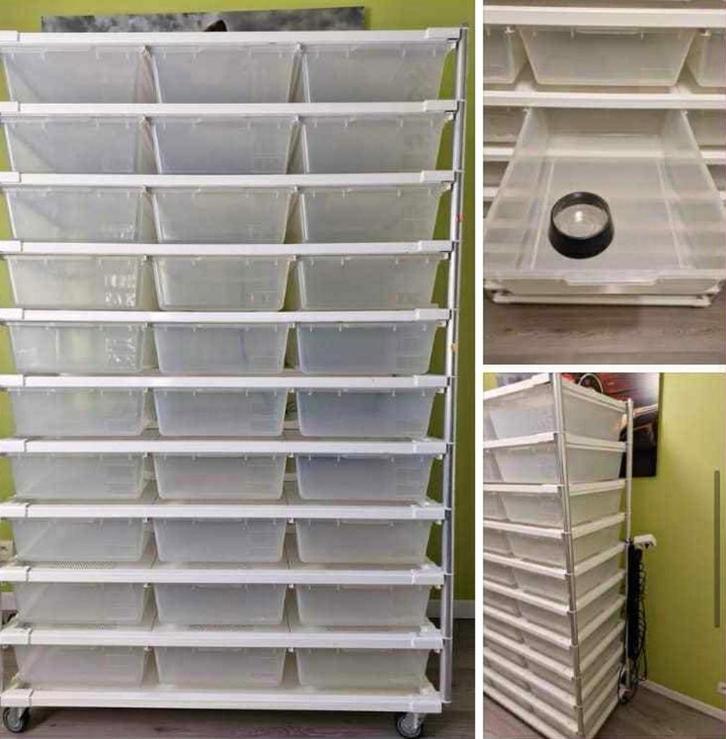 LP reptielen rack, Dieren en Toebehoren, Reptielen en Amfibieën | Toebehoren, Zo goed als nieuw, Ophalen