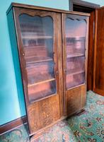Vintage raamkast, Huis en Inrichting, Kasten | Vitrinekasten, Gebruikt, Ophalen