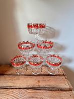 Set van 6 retro Italiaanse cocktailglazen, Antiek en Kunst, Ophalen of Verzenden