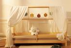Lit Cabane Enfant + sommier + matelas (impeccable), Sommier à lattes, 70 à 85 cm, Comme neuf, Enlèvement
