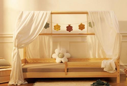 Cabane bed voor kinderen + lattenbodem + matras, Kinderen en Baby's, Kinderkamer | Bedden, Zo goed als nieuw, 160 tot 180 cm, 70 tot 85 cm