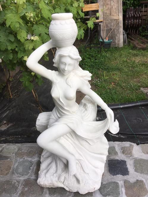 Massief marmeren Tuinbeeld!, Tuin en Terras, Tuinbeelden, Gebruikt, Ophalen
