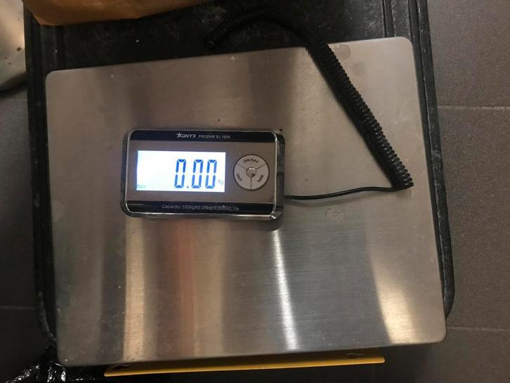Digitale weegschaal Onyx ProShip XL100K – tot 100kg, Doe-het-zelf en Bouw, Weegschalen, Zo goed als nieuw, Ophalen
