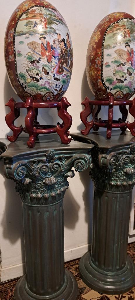 porseleinen ei met standaard, Antiek en Kunst, Antiek | Porselein, Ophalen