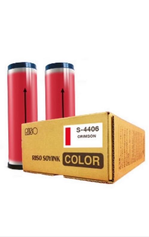 2 x 1000ml 	Riso S-4406 Ink Crimson, Computers en Software, Printerbenodigdheden, Nieuw, Cartridge