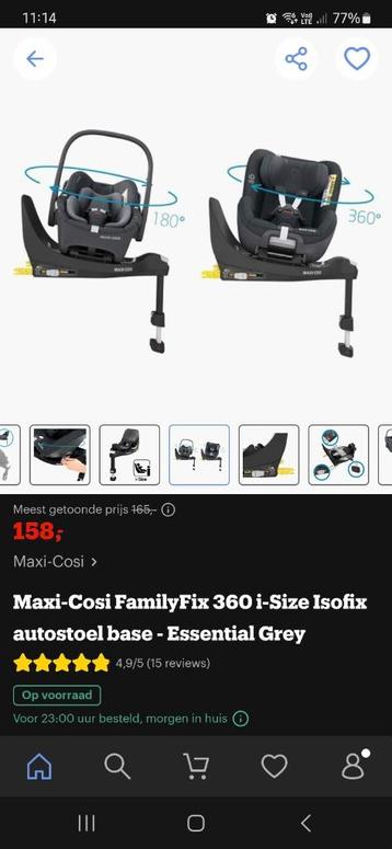 Opzoek naar FamilyFix 360 base, Enlèvement ou Envoi, Comme neuf, Maxi-Cosi, Isofix