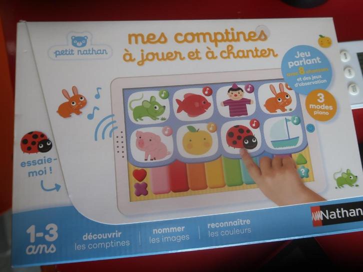 tablet, piano, kinderpiano petit Nathan  franstalig, Kinderen en Baby's, Speelgoed | Educatief en Creatief, Nieuw, Met geluid