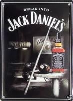 Reclamebord van Jack Daniels Poolroom in reliëf -20x30 cm, Collections, Marques & Objets publicitaires, Envoi, Panneau publicitaire