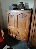 Vintage tv-kast met schuifdeuren, Huis en Inrichting, Ophalen, 100 tot 150 cm, 100 tot 150 cm, Eikenhout