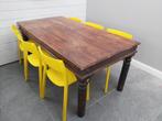 Table robuste en bois de teck, Comme neuf, Enlèvement ou Envoi