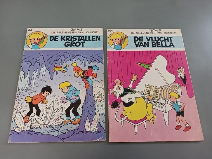 Jommeke 64 en 104, goede staat, Boeken, Stripverhalen, Gelezen, Meerdere stripboeken, Ophalen of Verzenden