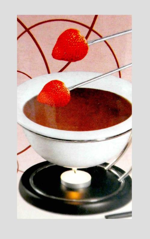 fondue set met waxine licht, Electroménager, Fondue, Neuf, Service à fondue, Bougie chauffe-plat, Enlèvement ou Envoi