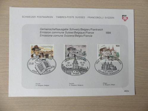 Herdenkingskaart 1994 :  België / Frankrijk / Zwitserland, Postzegels en Munten, Postzegels | Europa | Duitsland, Ophalen of Verzenden
