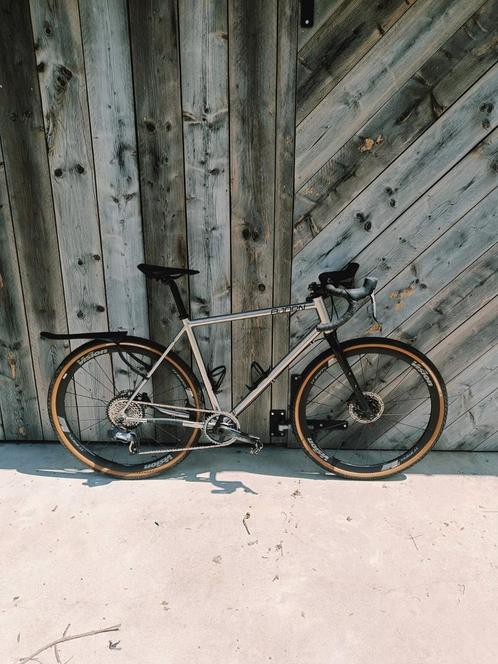 Björn stainless steel gravel fiets, Vélos & Vélomoteurs, Vélos | Vélos de course, Comme neuf, Enlèvement