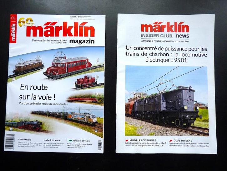 MÄRKLIN magazin 1 - Février - Mars 2025 + Insider nr 1/2005, Hobby & Loisirs créatifs, Trains miniatures | HO, Neuf, Livre, Revue ou Catalogue