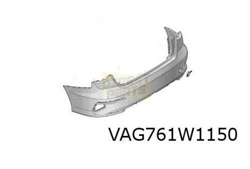 Audi A3 (4/20-) (8Y_) achterbumper (Sportback/S-line) (bij P, Auto-onderdelen, Carrosserie, Bumper, Audi, Achter, Gebruikt, Verzenden