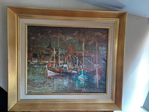 Schilderij van de kunstenaar Célestin Wellecomme, Antiek en Kunst, Kunst | Schilderijen | Klassiek, Ophalen