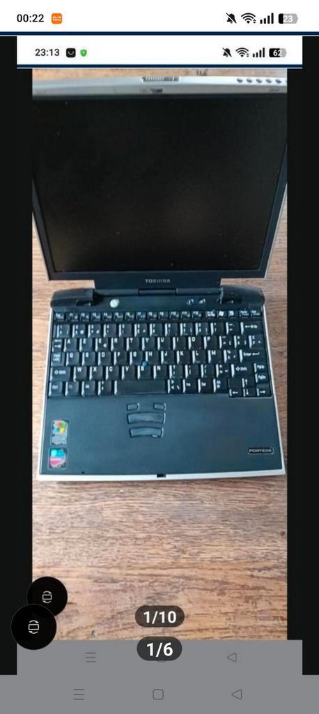 Vintage Toshiba M100 BE – laptop, Computers en Software, Vintage Computers, Ophalen