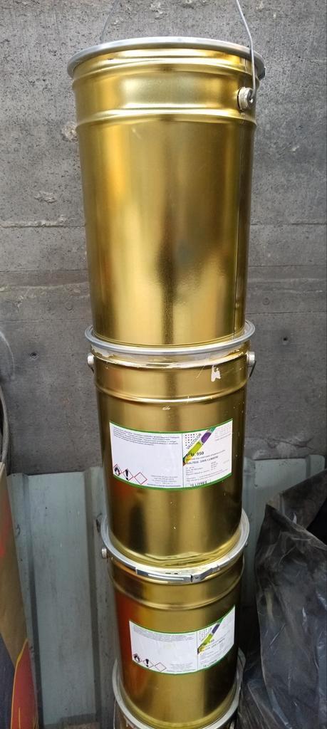 Metalen pot (verzegeling), Huis en Inrichting, Emmers, Gebruikt, IJzer, Met deksel, Met handgreep, Ophalen